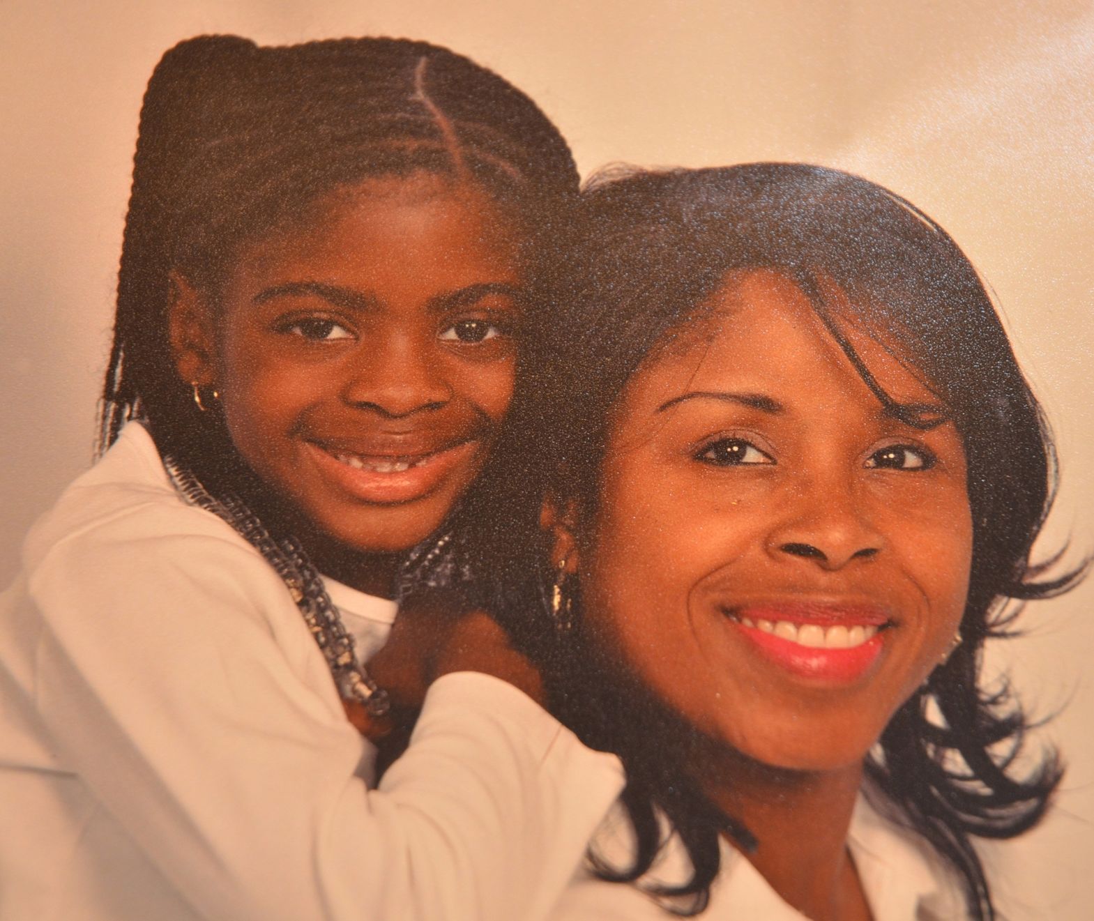 Alexis Manigo and Gloria Williams in childhood